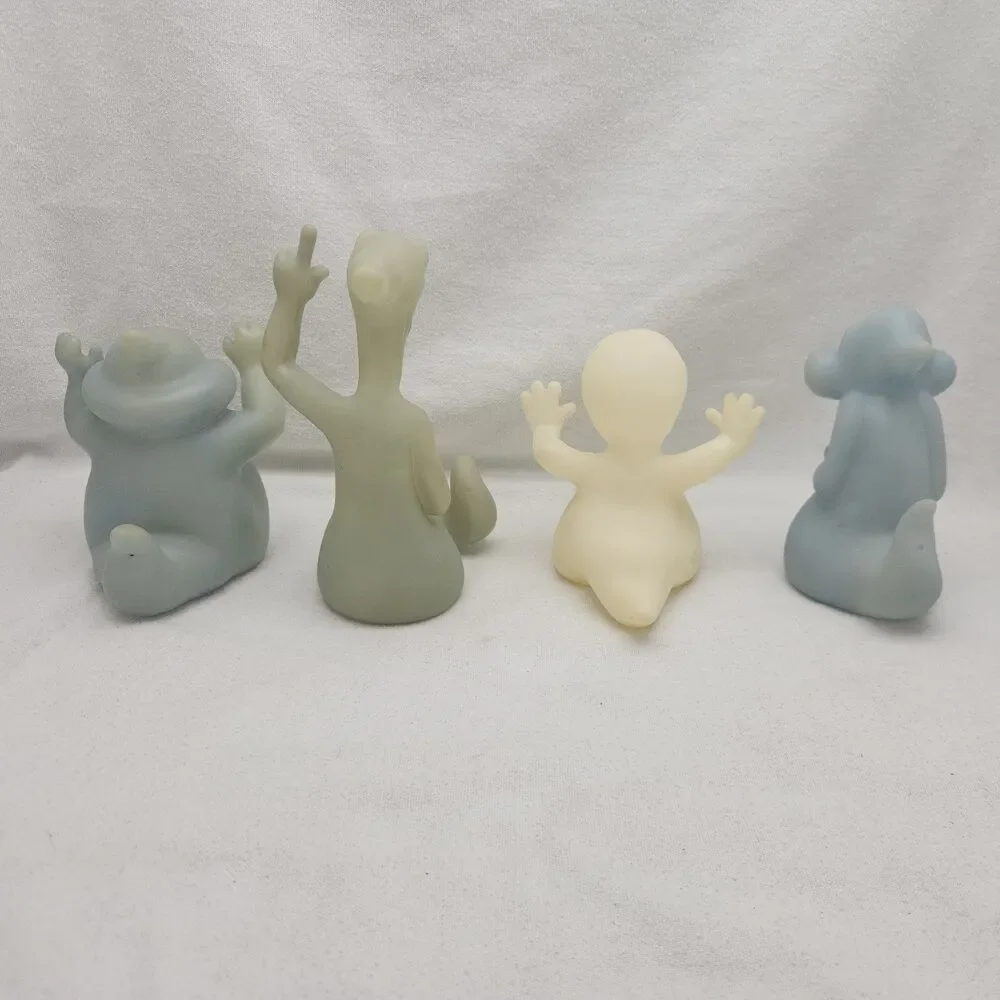 Figures Casper And Friends 1995 Pizza Hut Glow In The Dark Complete 4 Set VTG